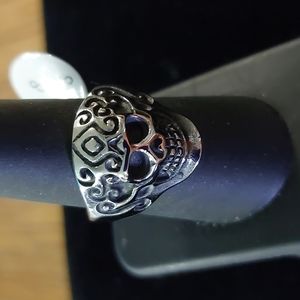 Stainless Steel Skull Ring 18mm